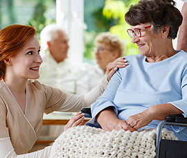 caregiver take care senior